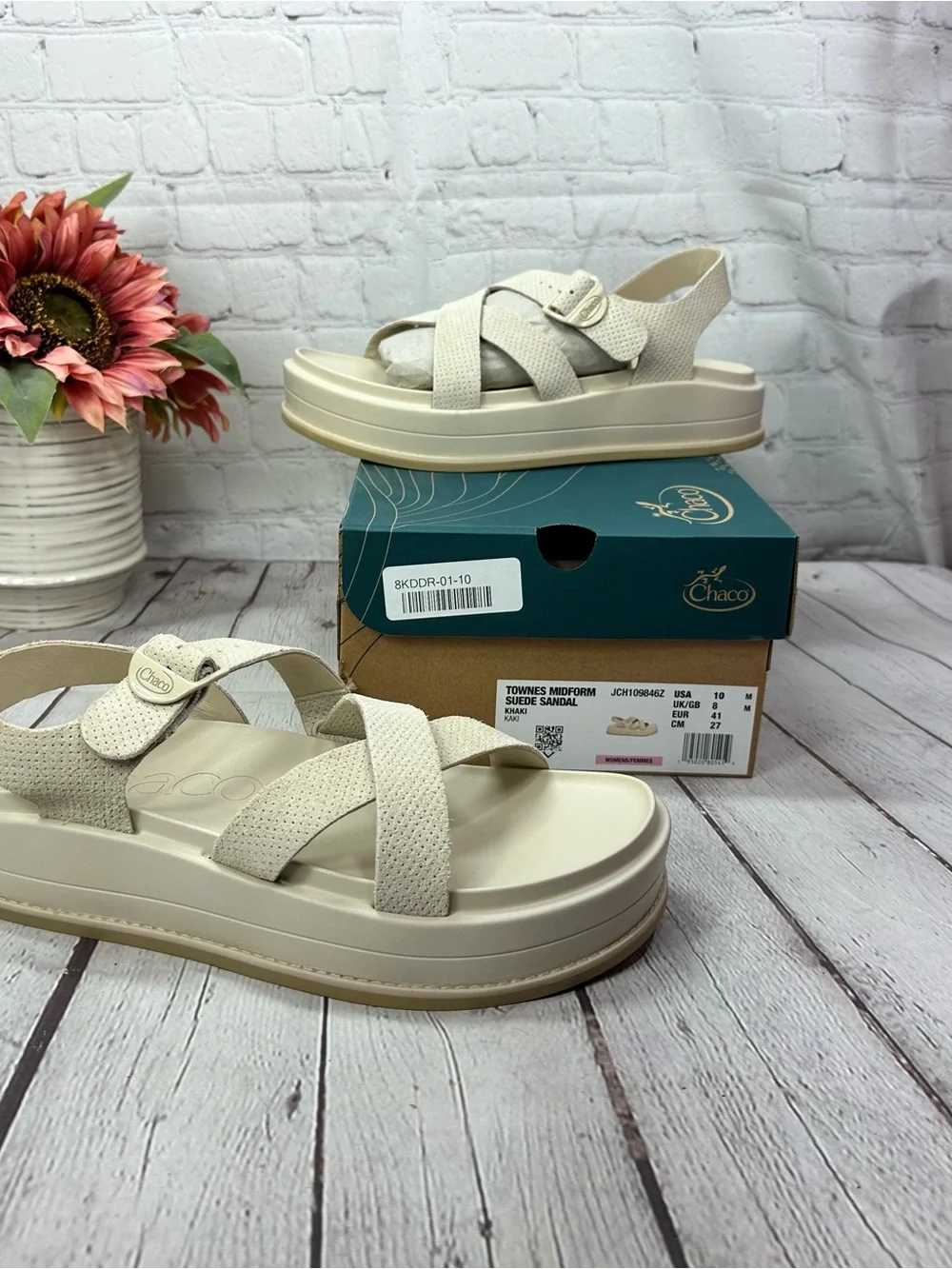 Chaco Townes Midform Suede Sandal — khaki women 10 gorpcore